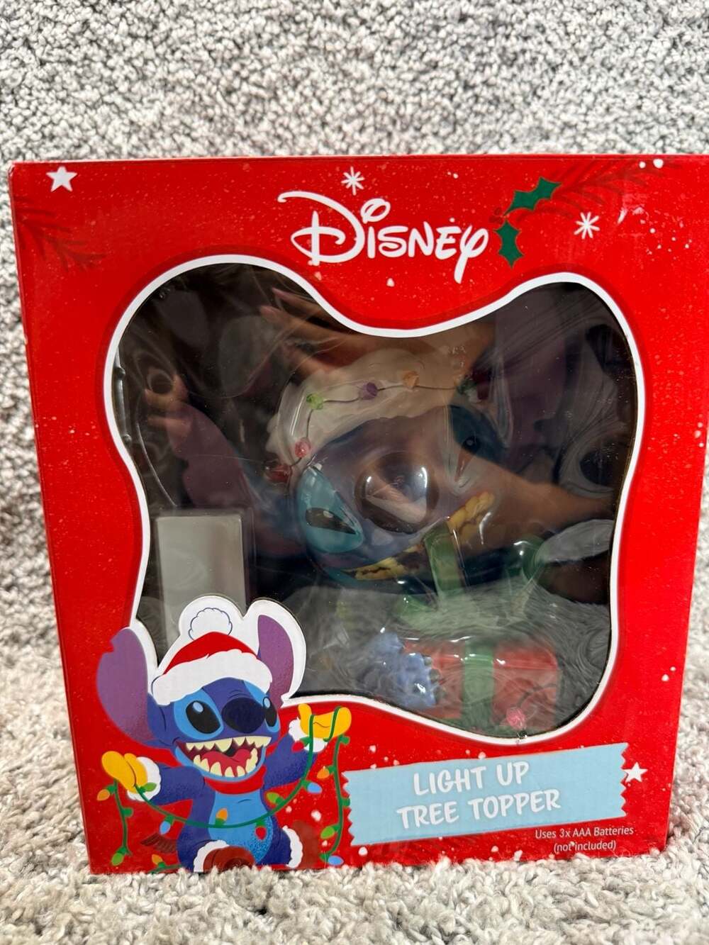 Disney Stitch Light Up Christmas Tree Topper